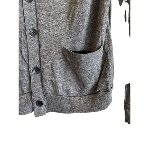 Rag & Bone Knitted Wool Button Front Cardigan Sweater Womens Gray Size Large - Picture 2 of 6